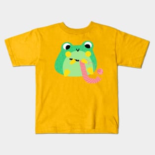 crocheting froggy Kids T-Shirt